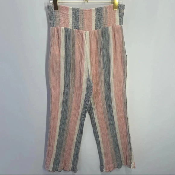 Free People Gauzy Wide Leg Pull On Cropped Stretch Pants - Picture 7 of 11